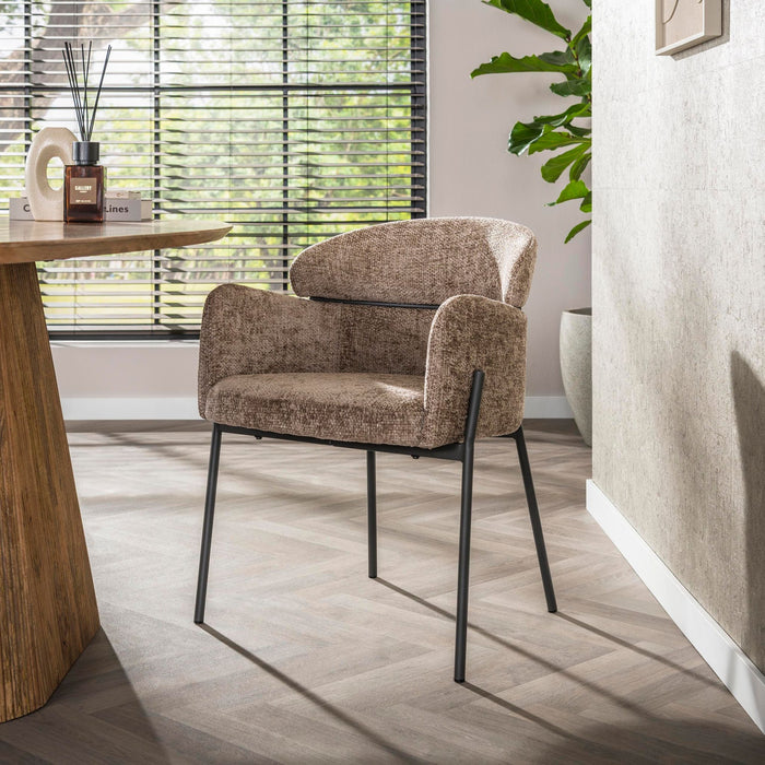 Eetkamerstoel Curva - Hoven Champagne