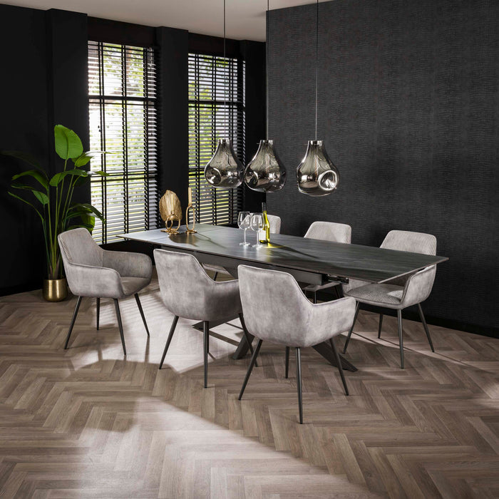 Eetkamerstoel Rib - Rock Zilver