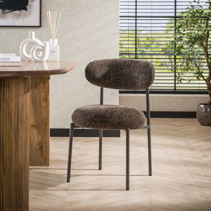 Eetkamerstoel Round - Cargo Bruin