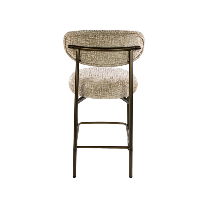 Barstoel Round | Zand-bruin