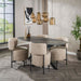 Eettafel Fossil Ovaal | Keramiek fossil black