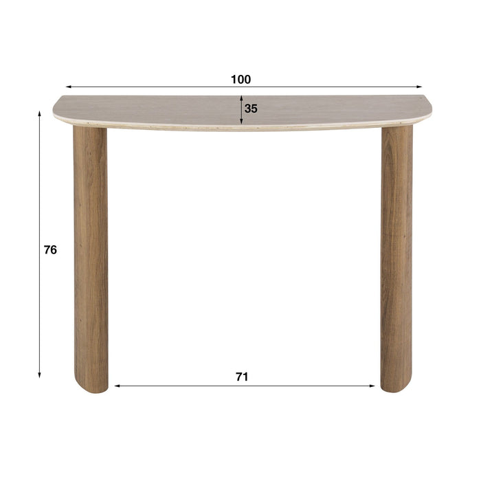 Hal-/kaptafel Romano Curvo | 100cm