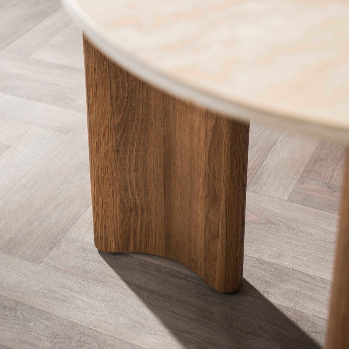 Eettafel Romano Curvo | Travertin