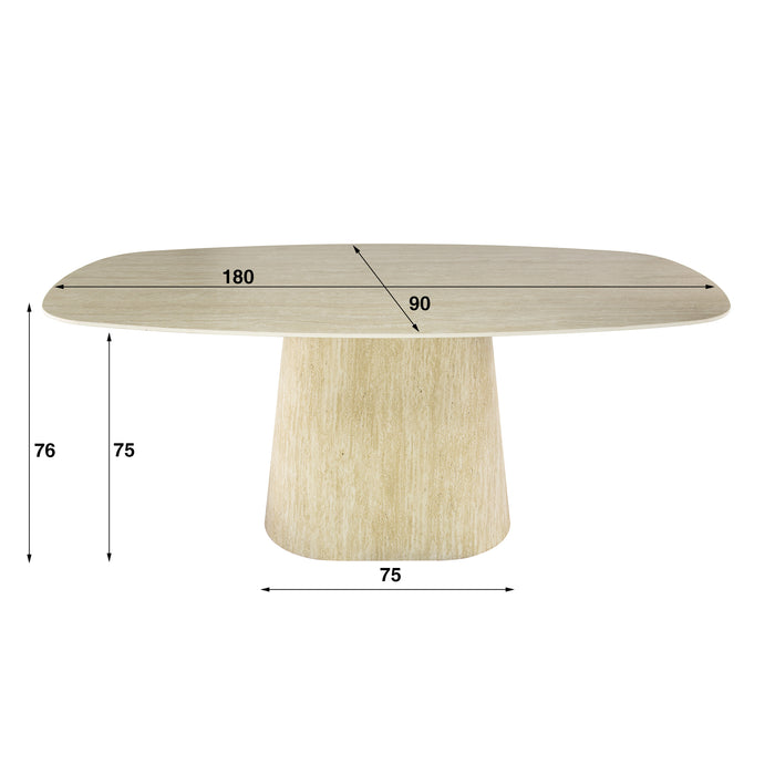 Eettafel Centro | Travertin