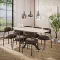 Eettafel Romano Ovaal | 3D keramiek travertin