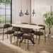 Eettafel Romano Ovaal | 3D keramiek travertin
