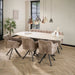 Eettafel Romano Ovaal | 3D keramiek travertin