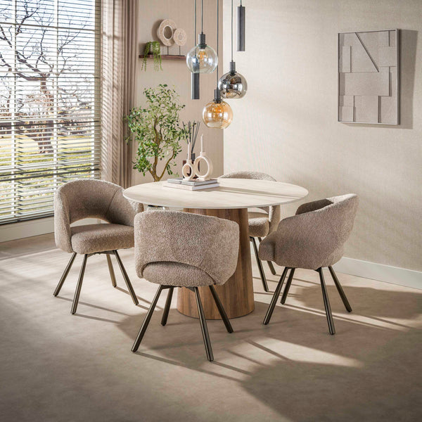 Eettafel Romano Centro | Travertin