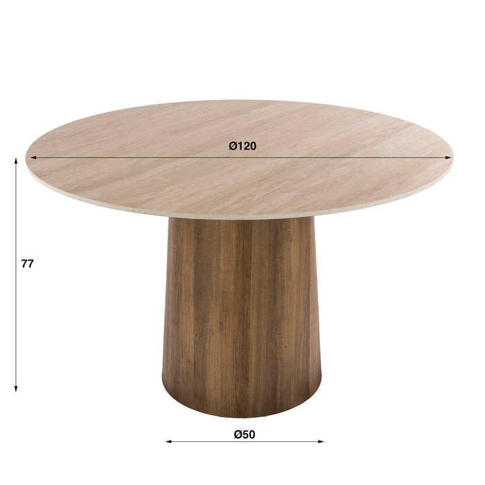 Eettafel Romano Centro | Travertin