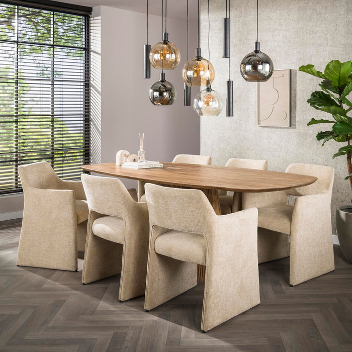 Eetkamerstoel Forma - Jaroq Zand (Wielen)