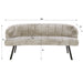 Eetkamerbank Oval | Zand-bruin