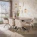 Eetkamerbank Oval | Zand-bruin