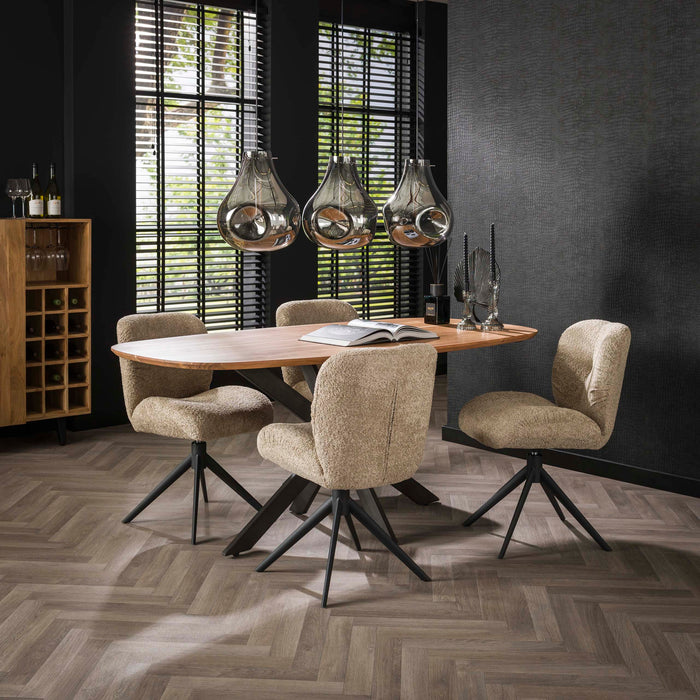 Eetkamerstoel Comfort - Bouclé Zand