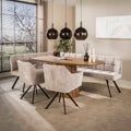 Hoekbank Raster Hoven | Zand-bruin
