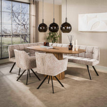 Hoekbank Raster Hoven | Zand-bruin