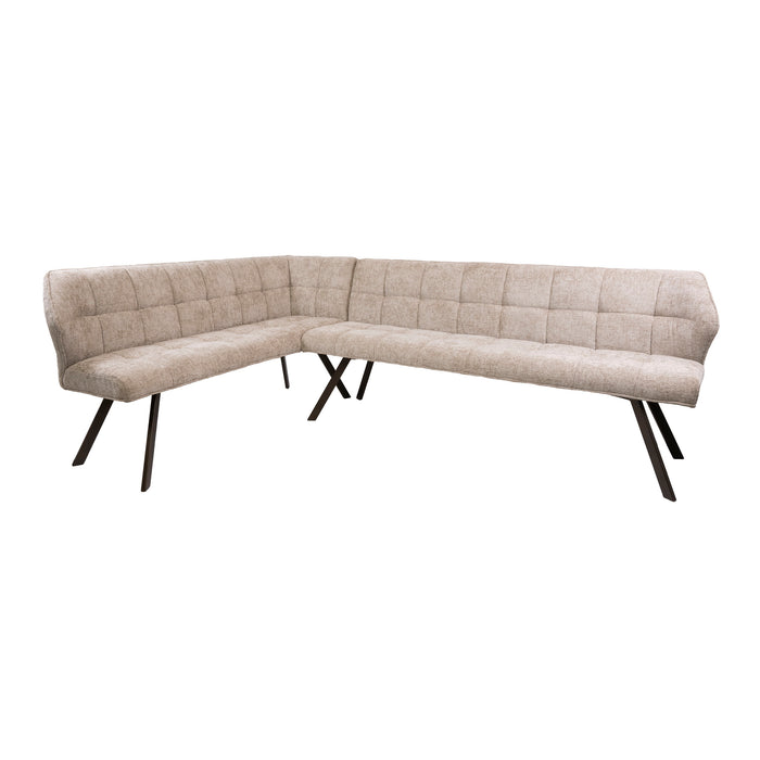 Hoekbank Raster | Zand-bruin