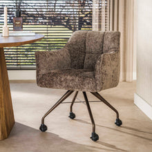Eetkamerstoel Raster - Hoven Taupe/Brown | Rollend