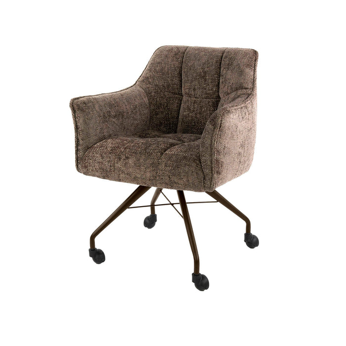 Eetkamerstoel Raster - Hoven Taupe/Bruin | Rollend