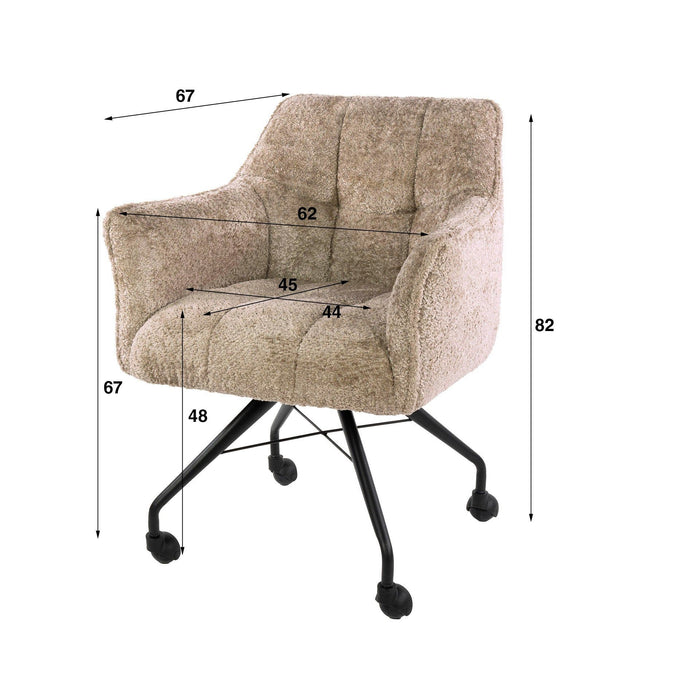 Eetkamerstoel Raster - Alura Zand