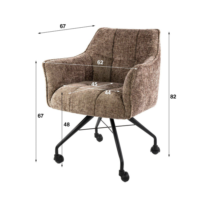 Eetkamerstoel Raster - Hoven Champagne