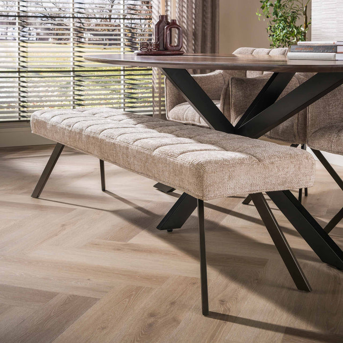 Bank Raster | Zand-bruin 180cm