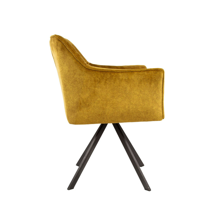 Eetkamerstoel Raster - Velours Goud