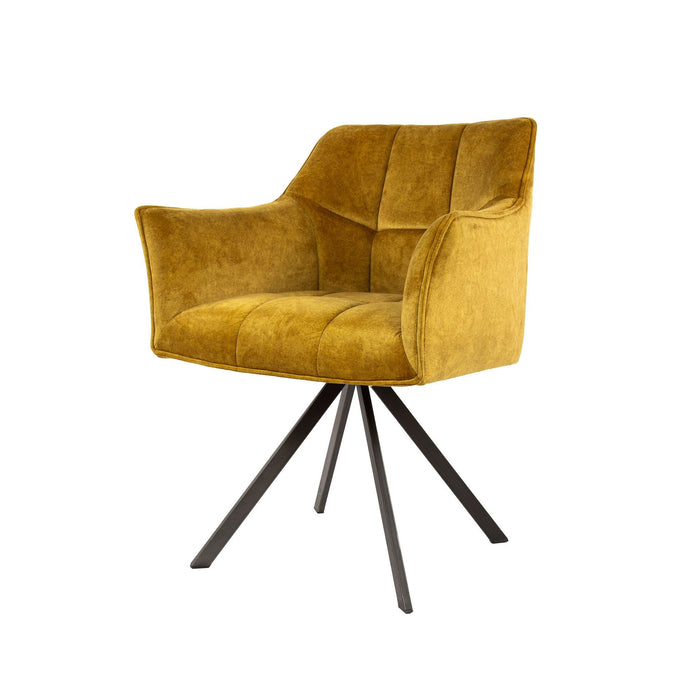 Eetkamerstoel Raster - Velours Goud