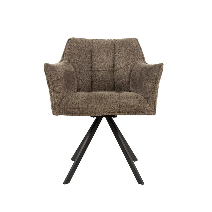 Eetkamerstoel Raster - Bouclé Taupe