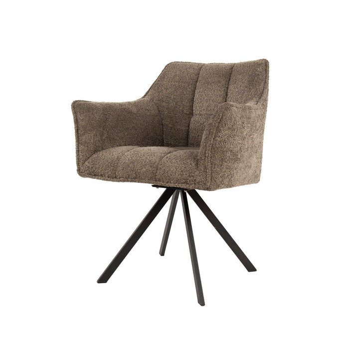 Eetkamerstoel Raster - Bouclé Taupe