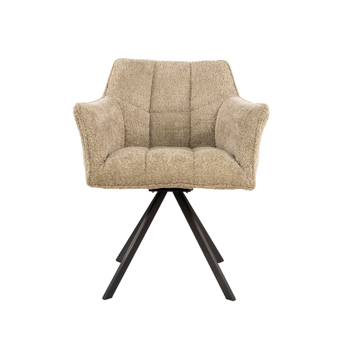 Eetkamerstoel Raster - Bouclé Zand