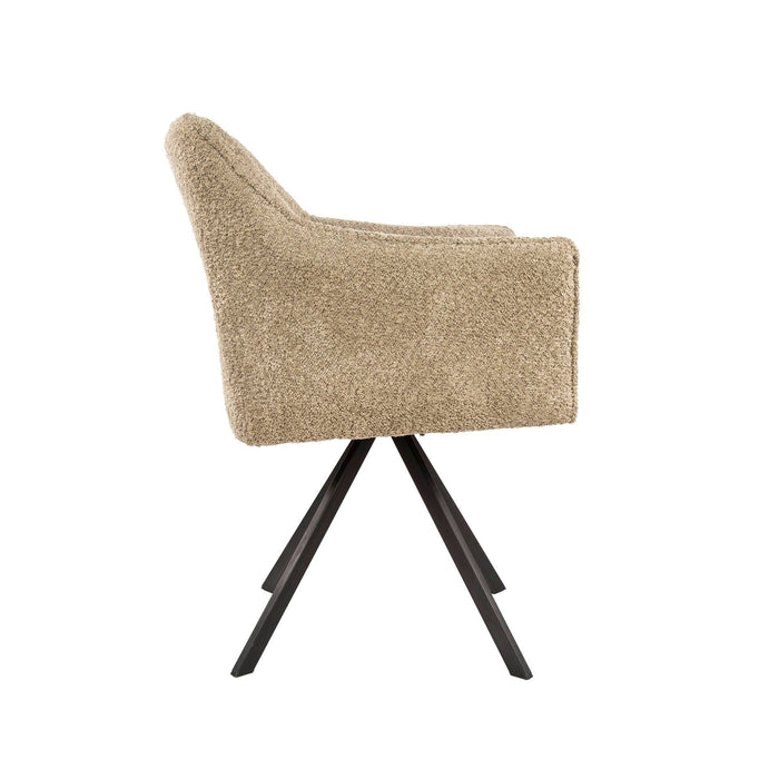 Eetkamerstoel Raster - Bouclé Zand