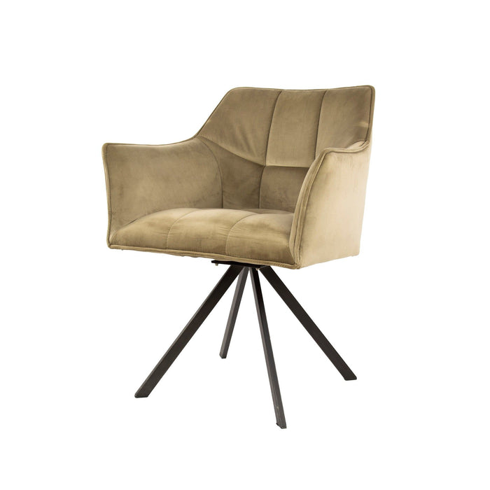 Eetkamerstoel Raster - Velours Champagne