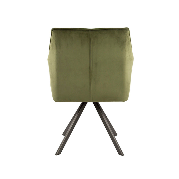 Eetkamerstoel Raster - Velours Groen