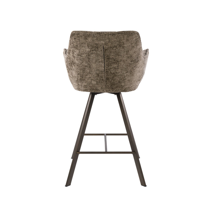 Barstoel Raster Draaibaar | Taupe-bruin
