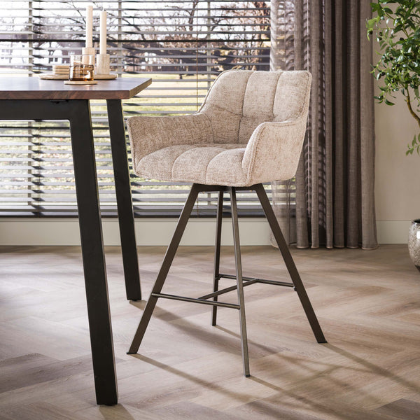 Barstoel Raster Hoven | Zand-bruin