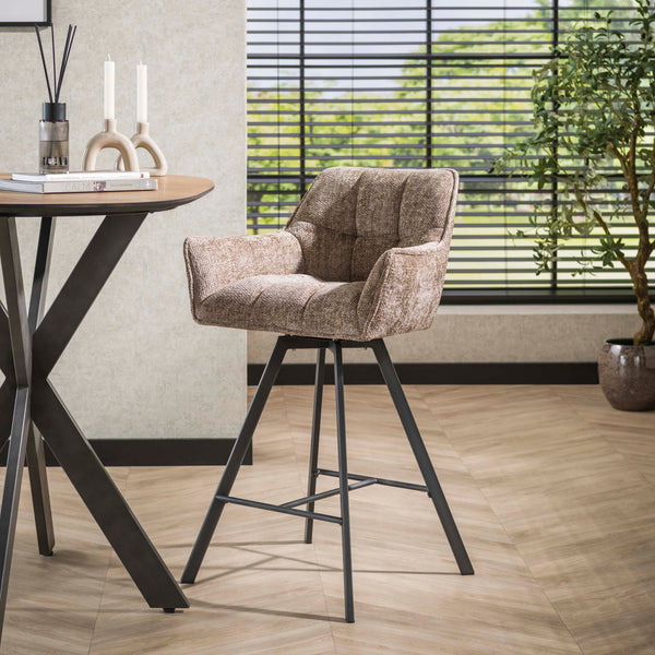 Barstoel Raster - Hoven champagne