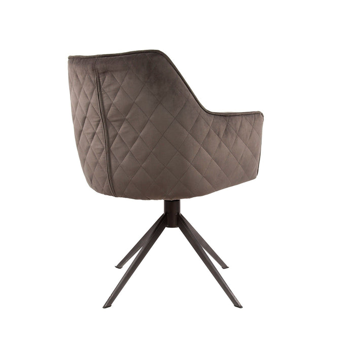 Eetkamerstoel Pull - Velours Antraciet