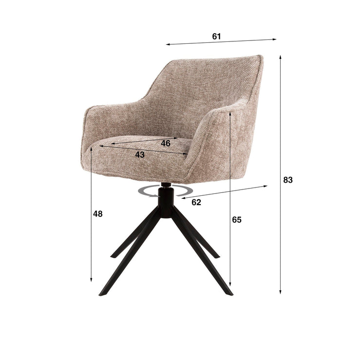 Eetkamerstoel Pull - Hoven Zand