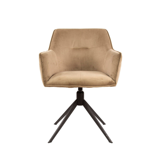 Eetkamerstoel Pull - Velours Champagne