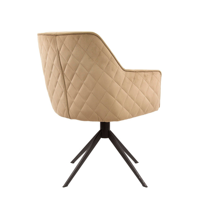 Eetkamerstoel Pull - Velours Champagne