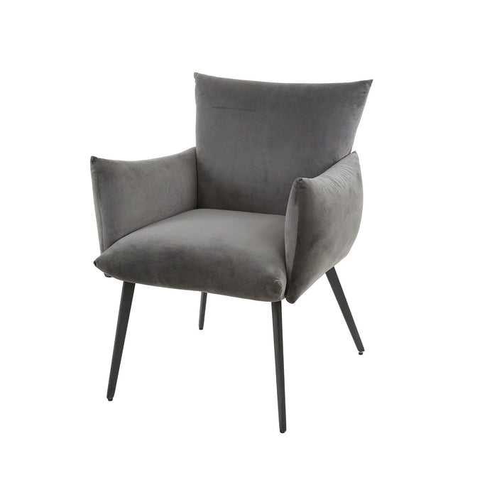 Eetkamerfauteuil Lobby - Velours Antraciet