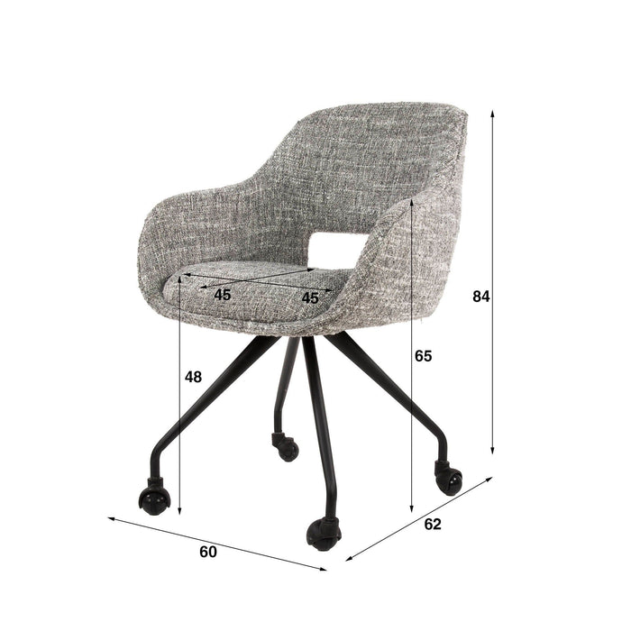 Eetkamerstoel Spring - Eagle Staalgrijs