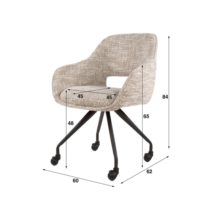 Eetkamerstoel Spring - Eagle Crème