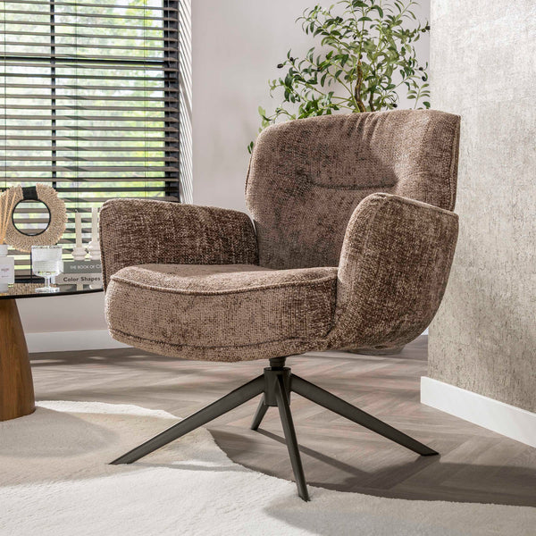 Fauteuil Forza Draaibaar Hoven | Champagne-bruin