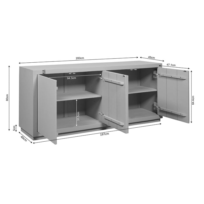 Dressoir Brussel | Brown 200cm