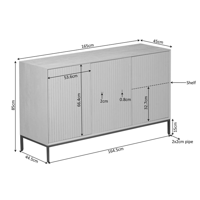 Dressoir Madison | Brown 165cm