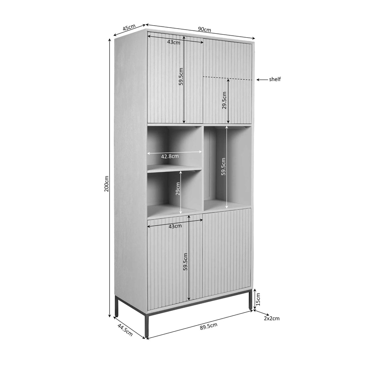 Vakkenkast Madison | Brown