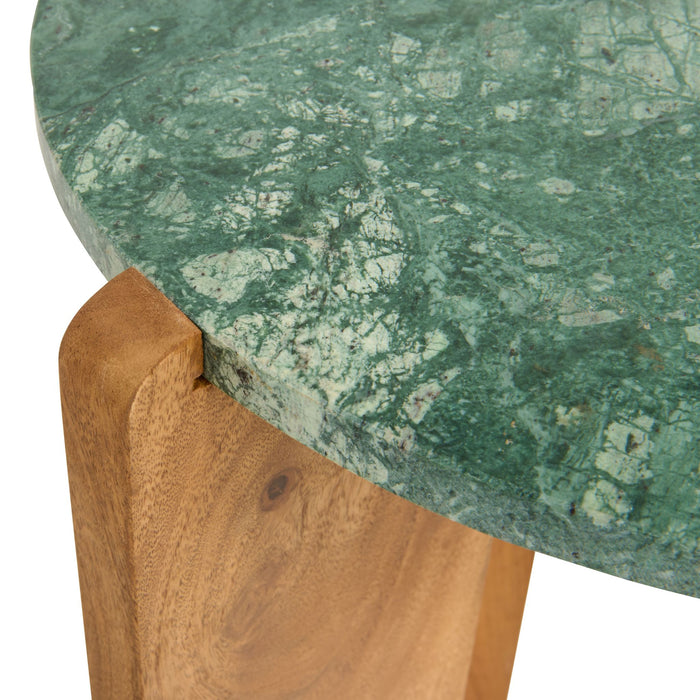 Bijzettafel Lila – Walnoot Ø39 cm