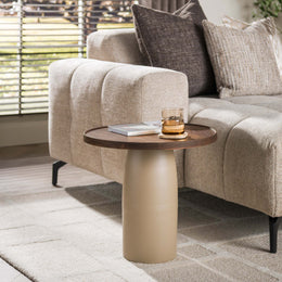 Bijzettafel Dune | Beige / Brown 50cm