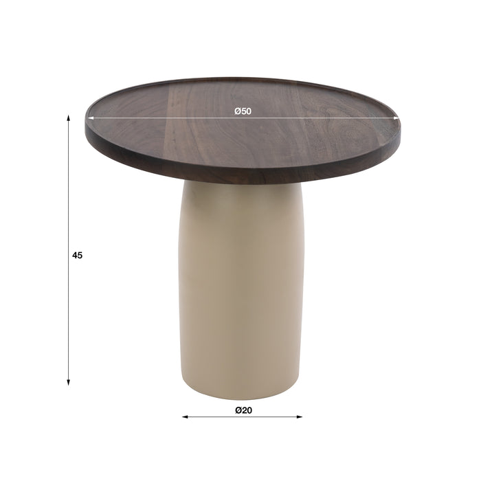 Bijzettafel Dune | Beige